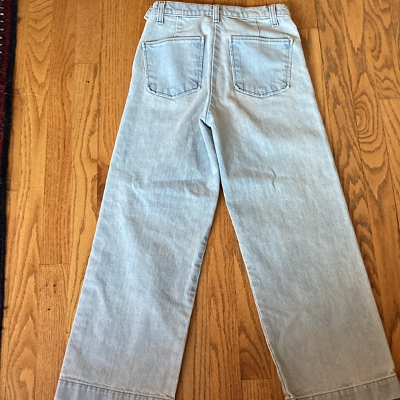 J Crew light wash wide leg crop jeans - Picture 5 of 6